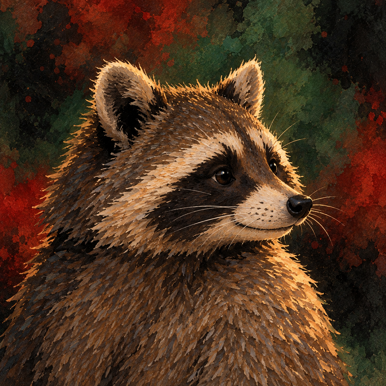 Portrait of Raccoon